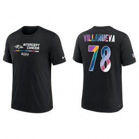 Alejandro Villanueva Baltimore Ravens Black 2022 Crucial Catch Performance T-Shirt