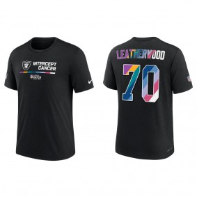 Alex Leatherwood Las Vegas Raiders Black 2022 Crucial Catch Performance T-Shirt