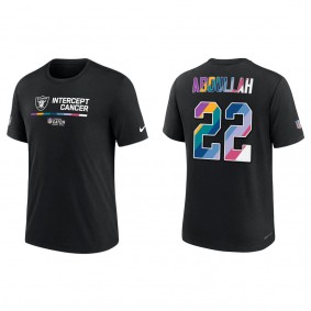 Ameer Abdullah Las Vegas Raiders Black 2022 Crucial Catch Performance T-Shirt