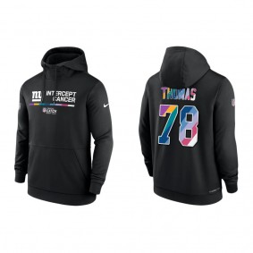 Andrew Thomas New York Giants 2022 Crucial Catch Therma Performance Pullover Hoodie