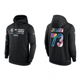 Austin Jackson Miami Dolphins 2022 Crucial Catch Therma Performance Pullover Hoodie