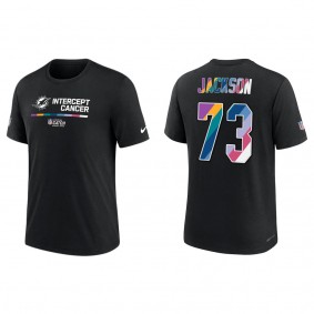 Austin Jackson Miami Dolphins Black 2022 Crucial Catch Performance T-Shirt