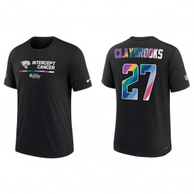 Chris Claybrooks Jacksonville Jaguars Black 2022 Crucial Catch Performance T-Shirt