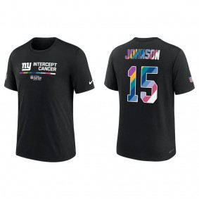 Collin Johnson New York Giants Black 2022 Crucial Catch Performance T-Shirt