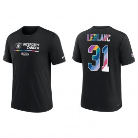Cre'Von LeBlanc Las Vegas Raiders Black 2022 Crucial Catch Performance T-Shirt