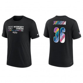 Danny Johnson Washington Commanders Black 2022 Crucial Catch Performance T-Shirt