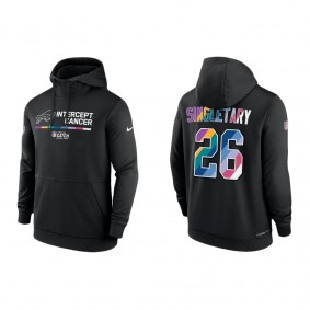 Devin Singletary Buffalo Bills 2022 Crucial Catch Therma Performance Pullover Hoodie