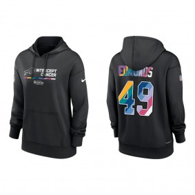 Women's Tremaine Edmunds Buffalo Bills Black 2022 Crucial Catch Therma Performance Pullover Hoodie