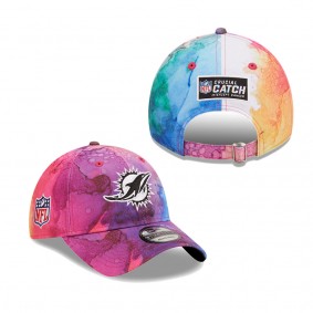 Youth Miami Dolphins Pink 2022 Crucial Catch 9TWENTY Adjustable Hat